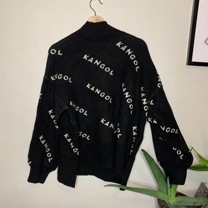 KANGOL high mock neck sweater